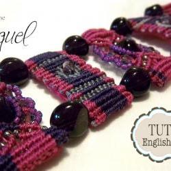 MicroMacrame TUTORIAL Bracelet "Steps"  